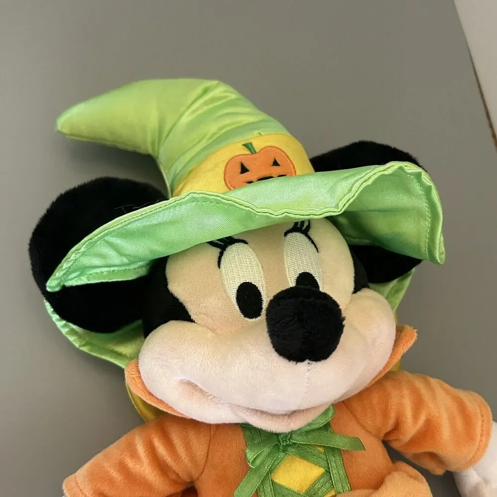 Disney Store Minnie Mouse Witch Halloween Stuffed Plush Toy 16 Inch